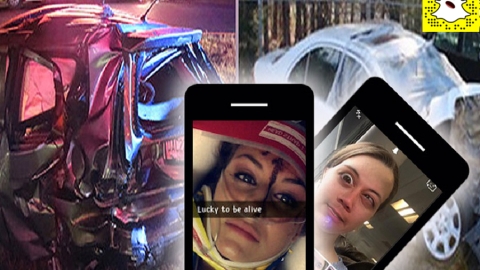 Myfacemood - Christal McGee Snapchat Crash tra auto