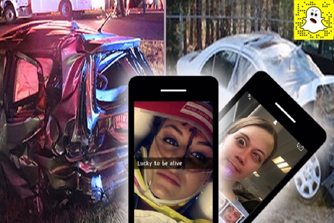 Myfacemood - Christal McGee Snapchat Crash tra auto
