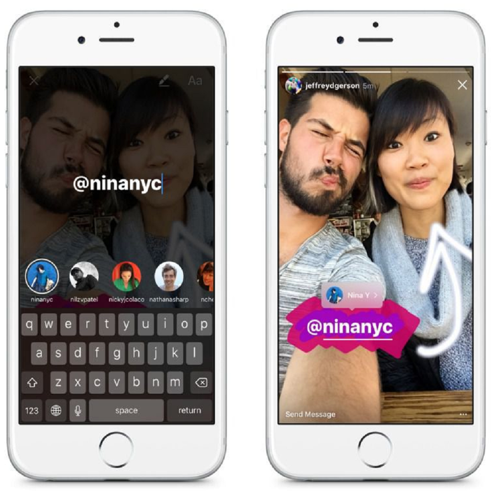 Myfacemood - Instgram Stories and Boomerang together with tags