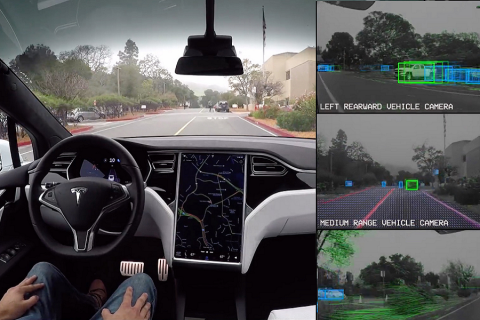 Tesla prova il nuovo hardware per l'auto-guida sulle sue automobili