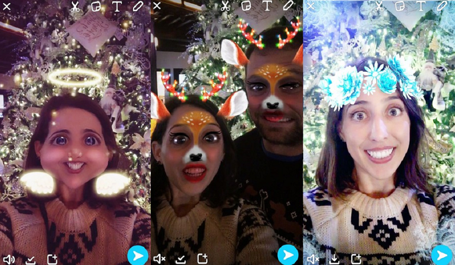 snapchat filtri natale