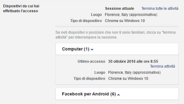 Myfacemood - Sicurezza account Facebook