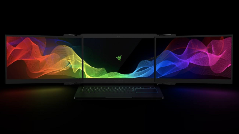 Razer Progetto Valerie Pc Aperto 3 schermi Frontale