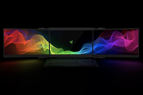 Razer Progetto Valerie Pc Aperto 3 schermi Frontale