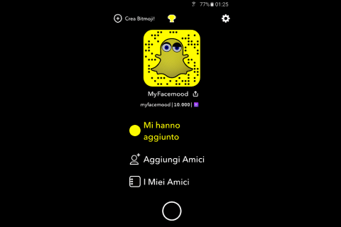 Myfacemood - Snapchat nuovi codici QR per i web links