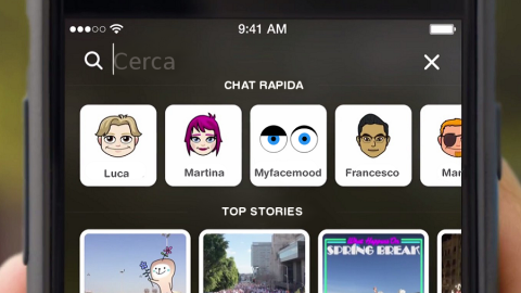Myfacemood - Snapchat adesso le Storie diventano ricercabili per argomento