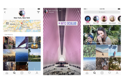 Myfacemood - Instagram intoduce l'Archivio e la Ricerca delle Storie per Posizione e Hashtags