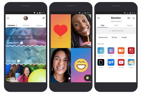 Myfacemood - Anche Skype ha iniziato a copiare Snapchat