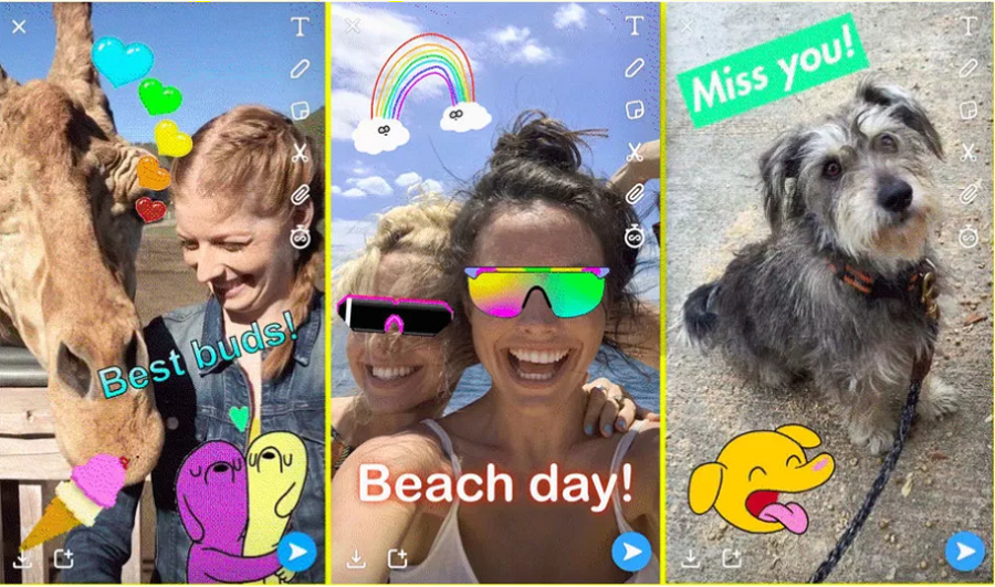 Myfacemood - Snapchat introduce le gif di Giphy e le Tabs